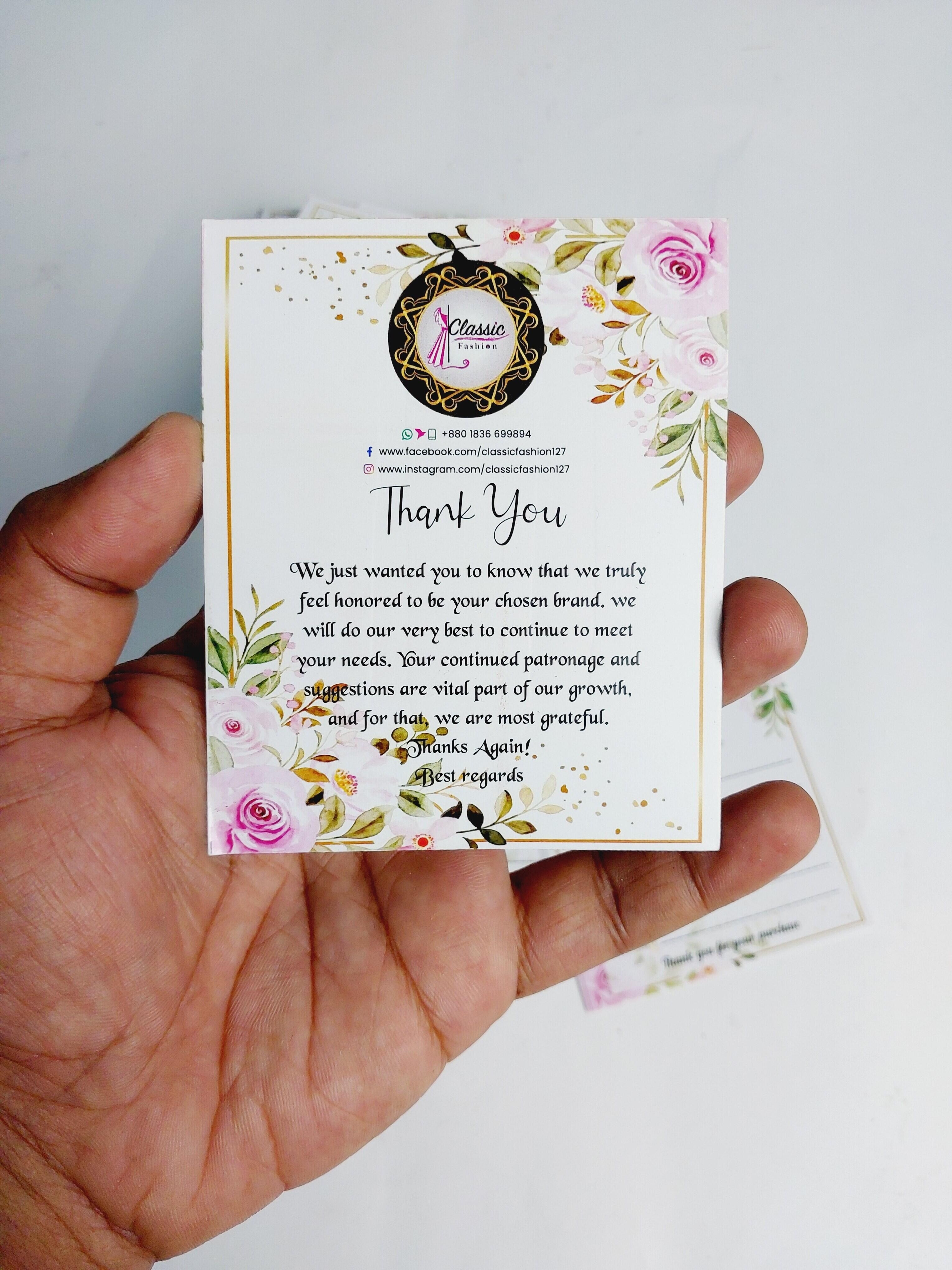 Thank You Card